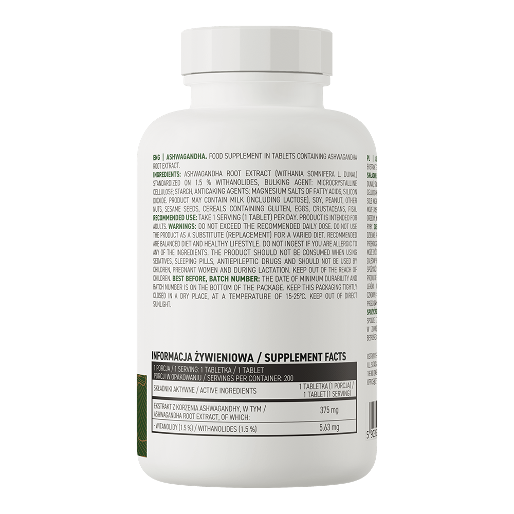 OstroVit Ashwagandha VEGAN, 200 tabs
