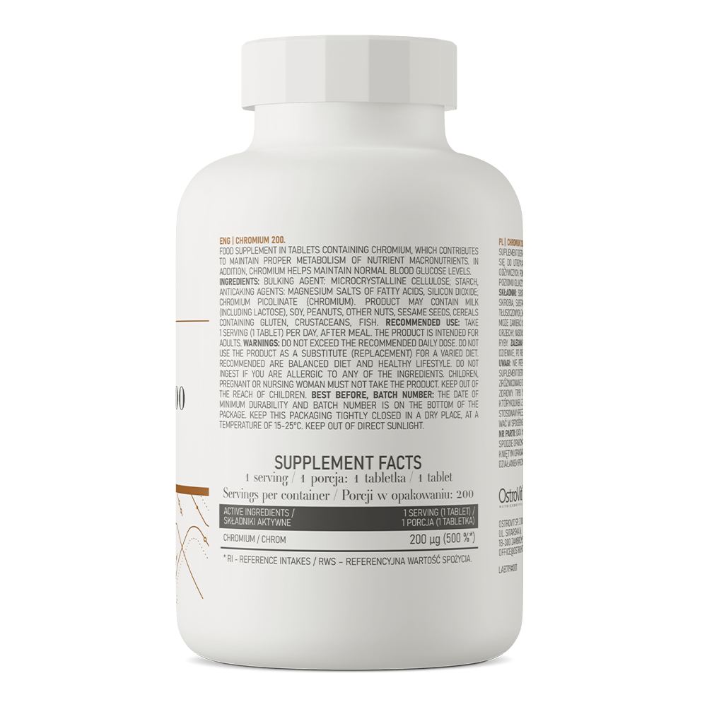 OstroVit Chromas 200 mg, 200 tabletes