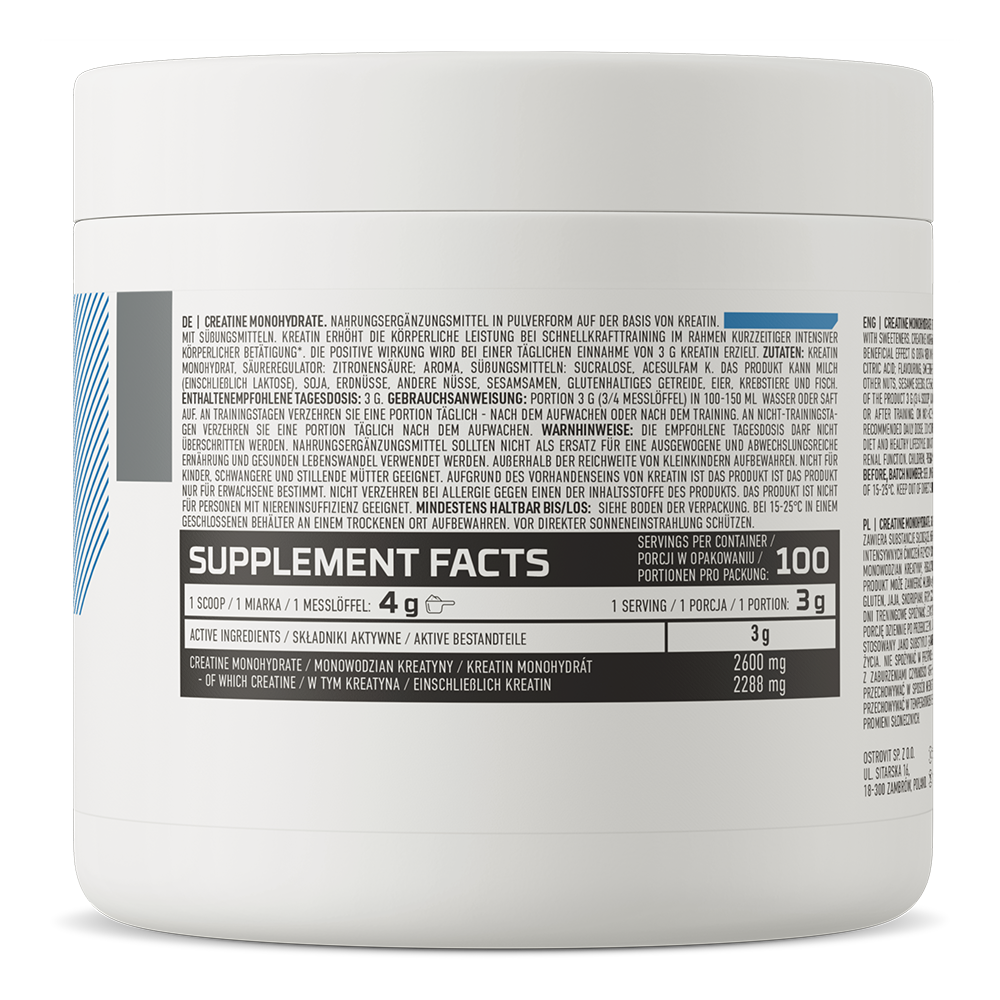 OstroVit kreatīna monohidrāts kolas garšas, 300 g