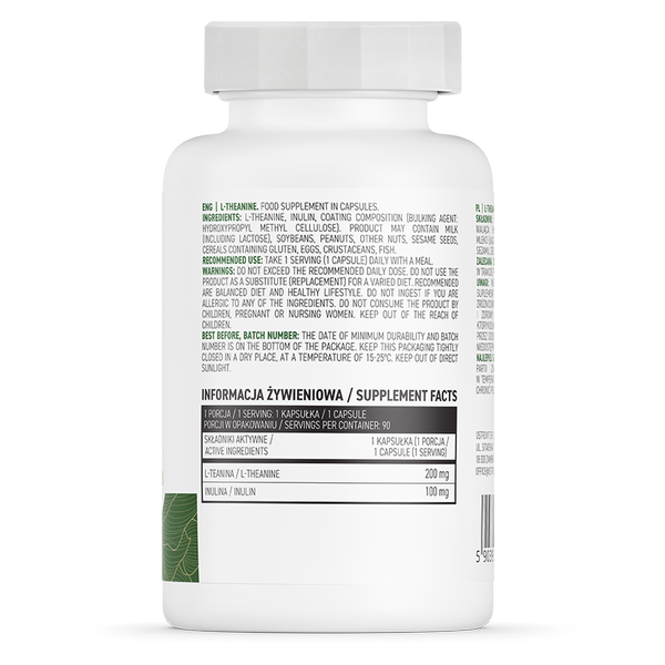 OstroVit L-Teaninas VEGE 90 kapsulas