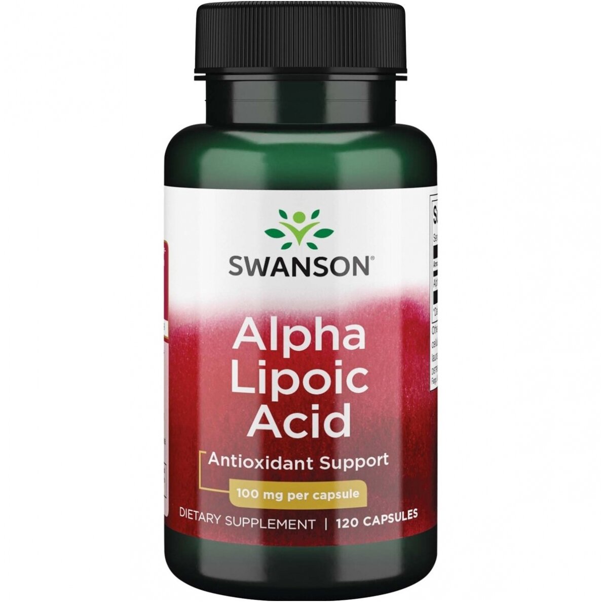 SWANSON ALFA LIPOSKĀBE 100 MG, 120 KAPSULAS