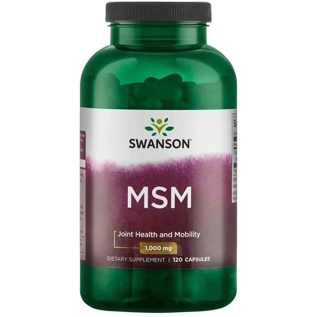 SWANSON MSM 1000 MG, 120 KAPSULAS