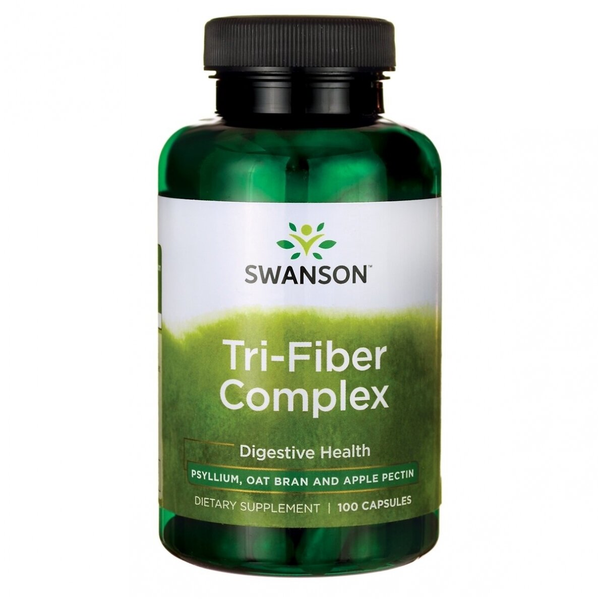 SWANSON TRI-FIBRE DIĒTISKĀ ŠĶIEDRVIELA, 100 KAPSULAS.