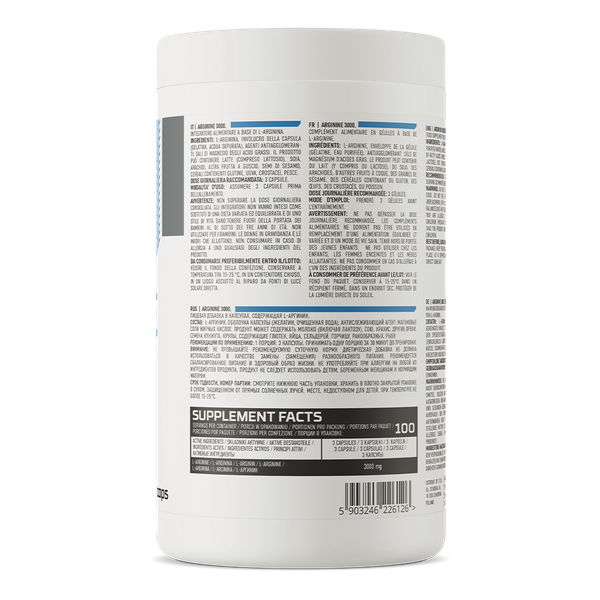 OstroVit Arginīns 3000 mg, 300 kapsulas