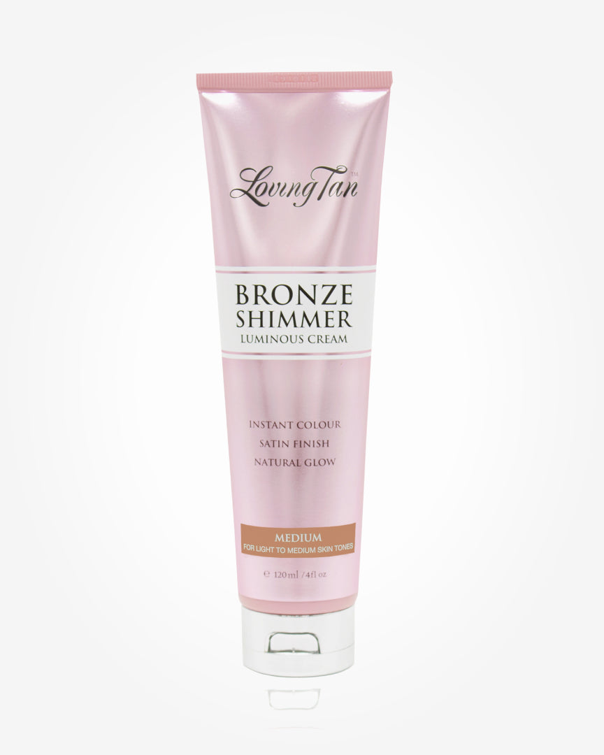 LovingTan BRONZE mirdzošs mirdzuma krēms - vidējs, 120ml