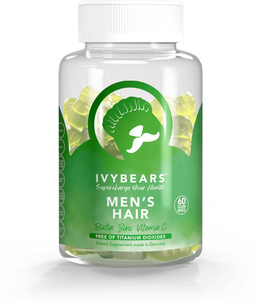 IVYBEARS Vitamīni vīriešu matiem, 60 gab.