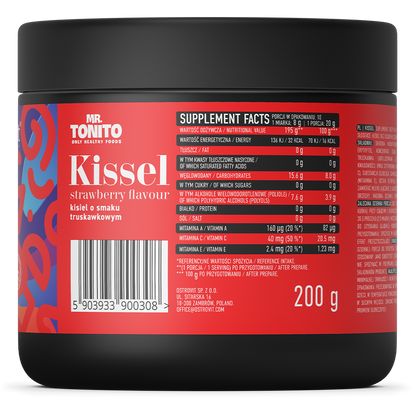 Mr. Tonito Sugar-free Kisel, 200g (strawberry flavour)