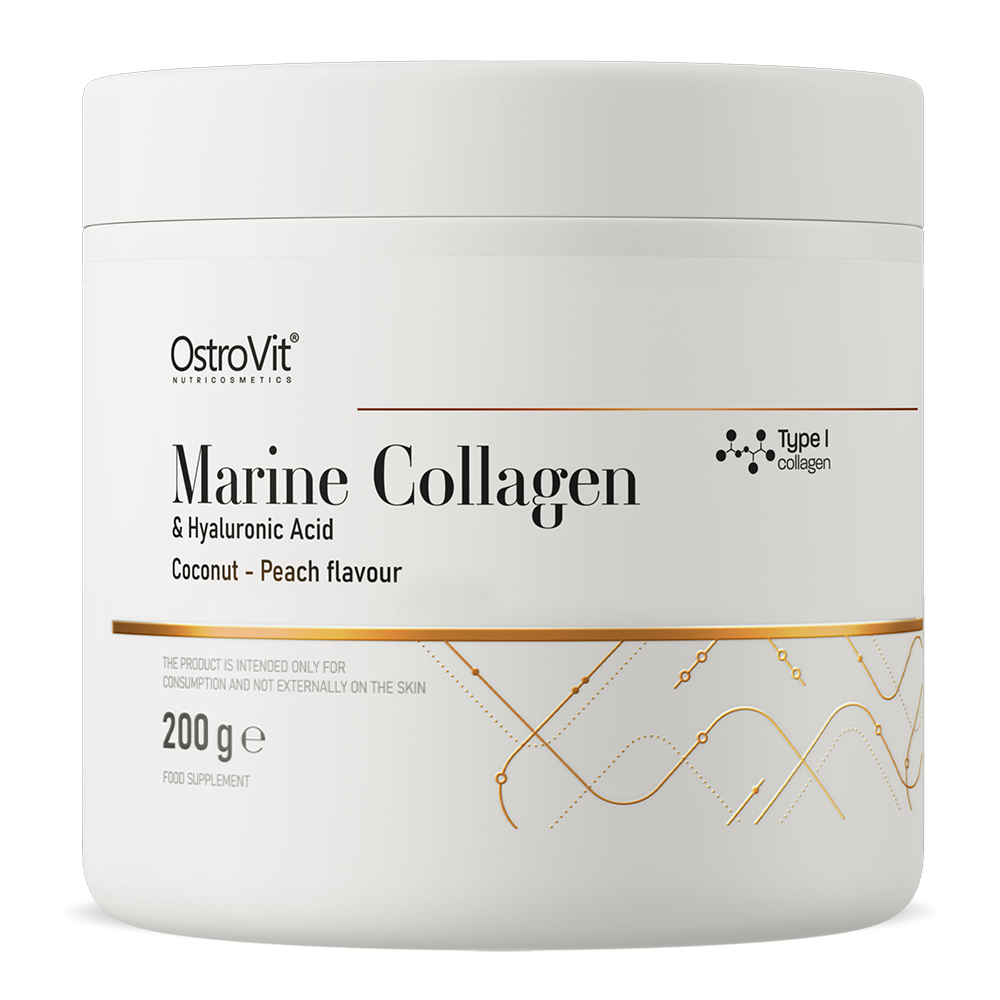 OstroVit Jūras kolagēns + hialuronskābe + C vitamīns 200 g