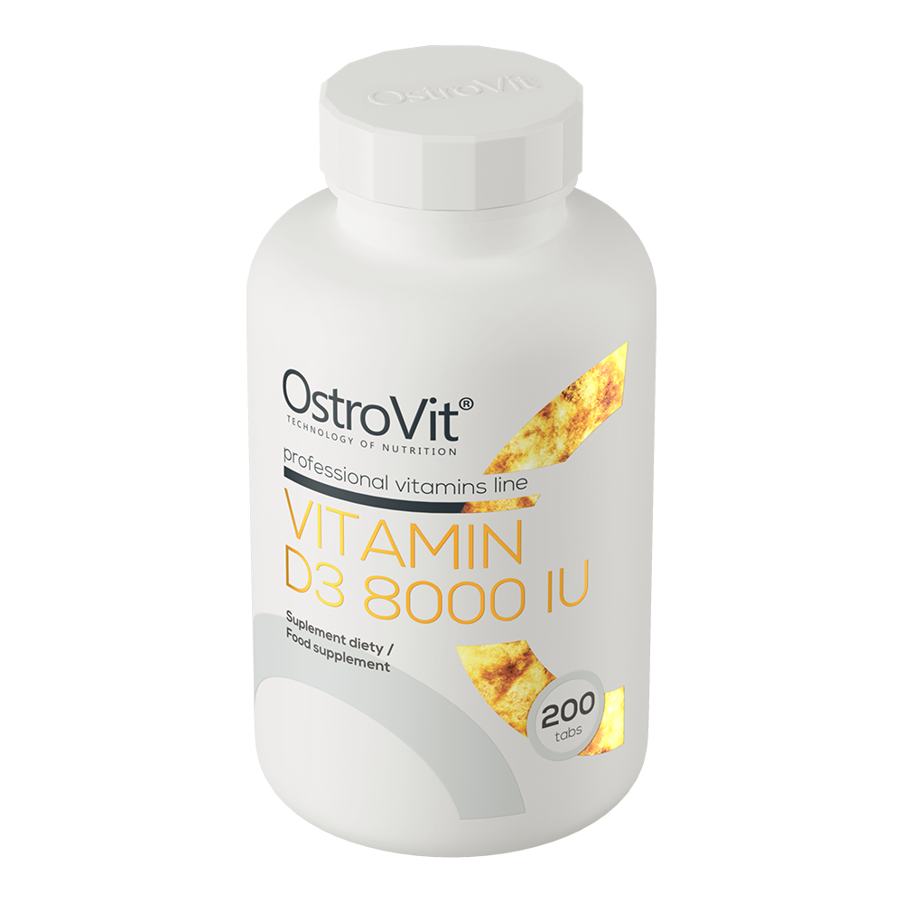 OstroVit Vitamin D3 8000 IU, 200 tabs