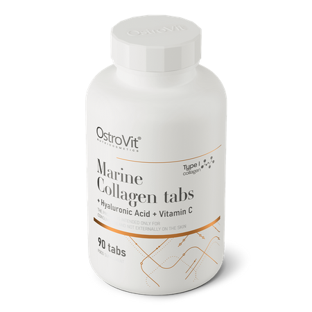 OstroVit jūras kolagēns ar hialuronskābi un C vitamīnu 90 kapsulas
