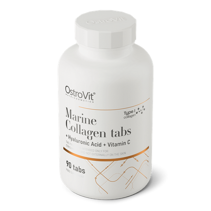 OstroVit jūras kolagēns ar hialuronskābi un C vitamīnu 90 kapsulas