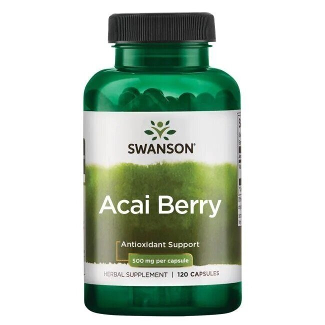 SWANSON ACAI BERRY EXTRACT 500MG, 120 CAPS