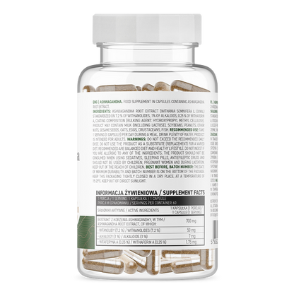 OstroVit Ashwagandha 700 mg VEGAN, 60 kapsulas