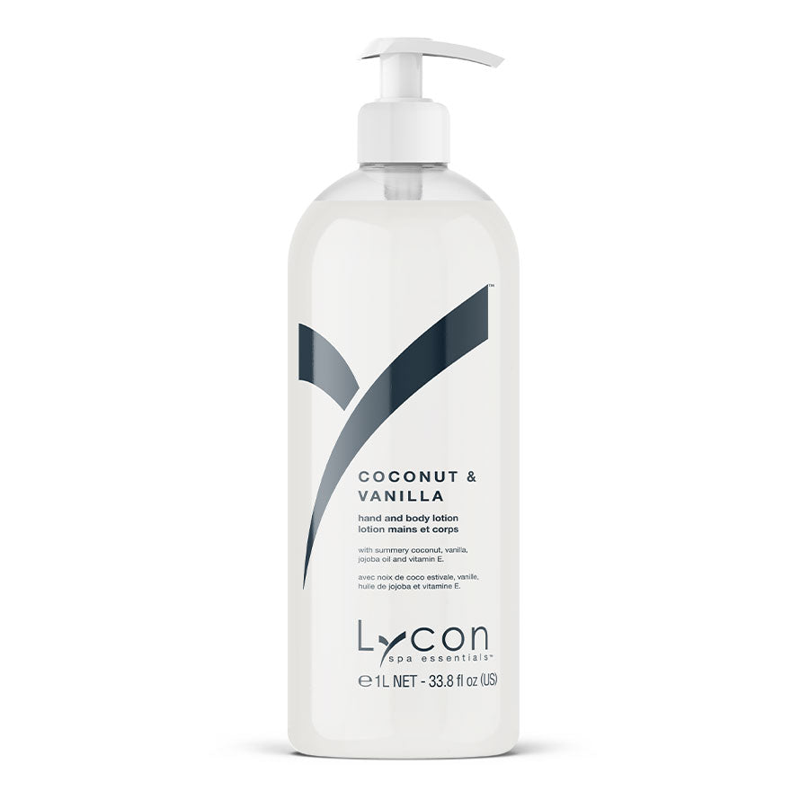 Coconut and vanilla scented hand and body lotion, 1000 ml