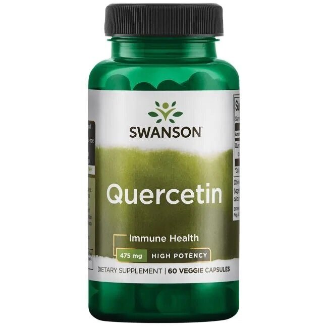 SWANSON KVERCETĪNS (DABĪGS) 475 MG, 60 KAPSULAS