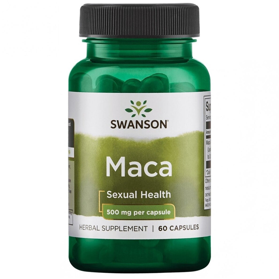 SWANSON MACA 500 MG, 60 CAPSULES