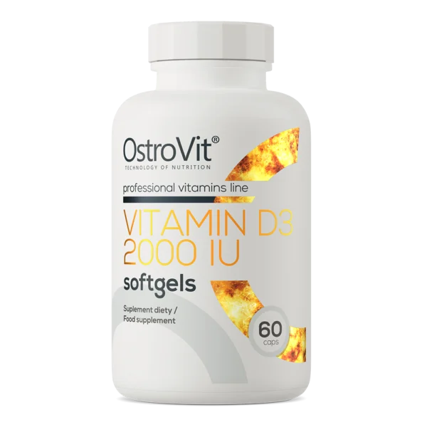 OstroVit D3 vitamīns 2000 SV, 60 kapsulas