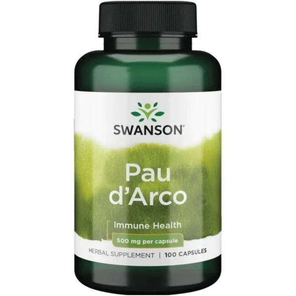 SWANSON PAU D'ARCO 500 MG, 100 KAPSULAS